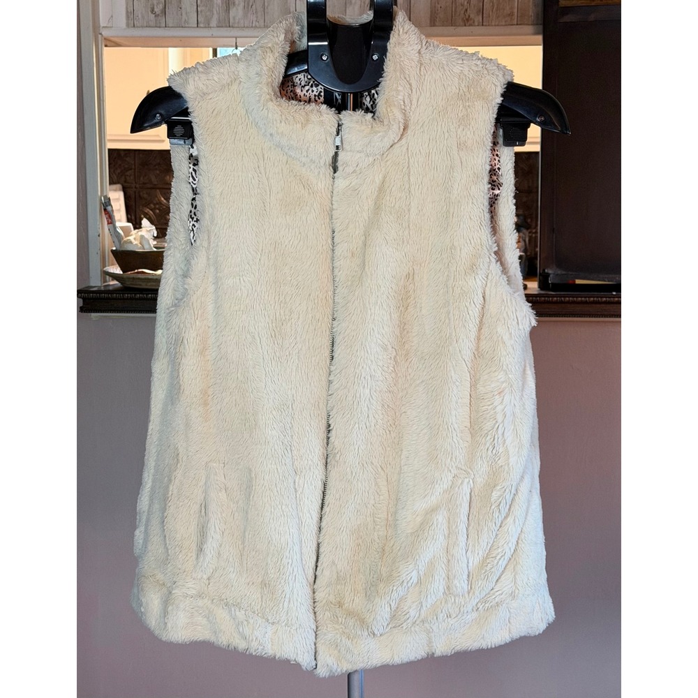 Miss Ashley Faux Fur  Leopardcore Winter Chic Vest